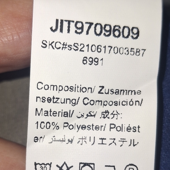 Blue and Tan Short Sleeve Blouse- W Sz XL - Picture 6 of 6